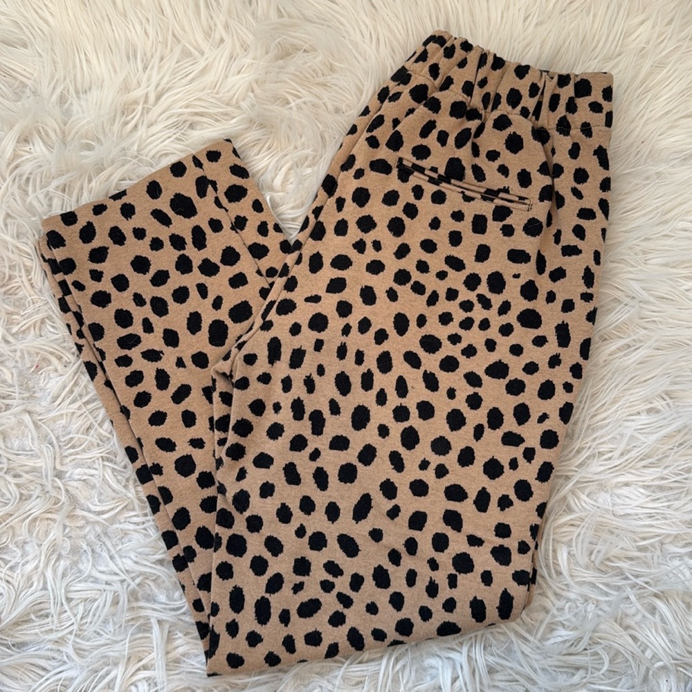 Ann Taylor Tan and Black Leopard Print Pants